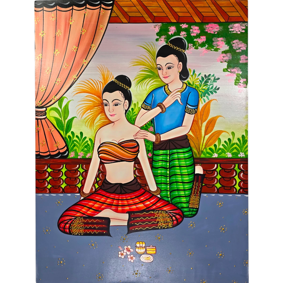 Acryl Gemälde Massage