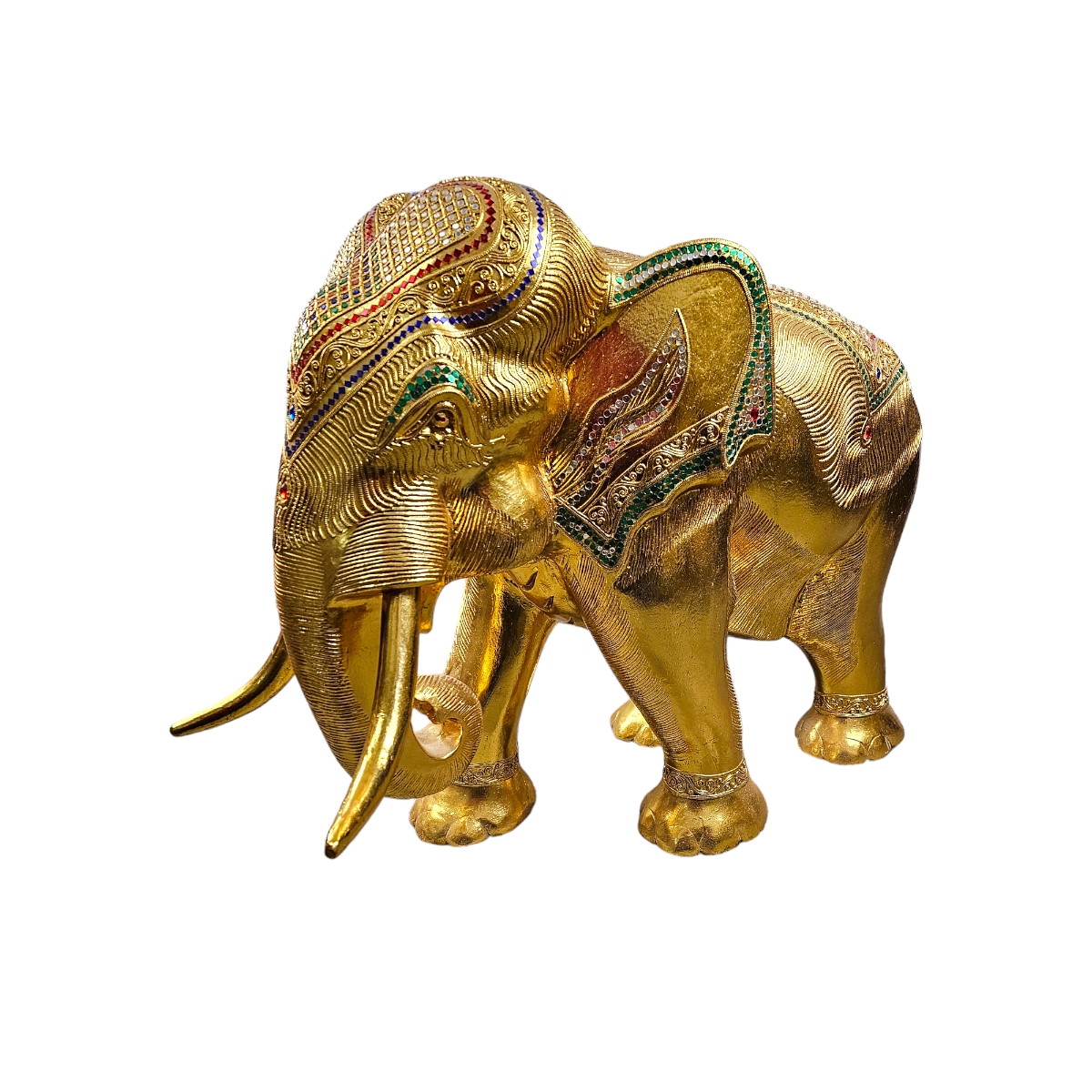 Elefant Groß/Gold