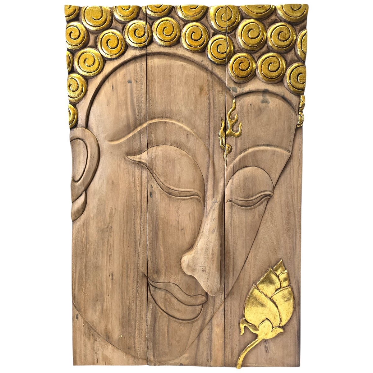 Buddha Releif 3 tlg Blume