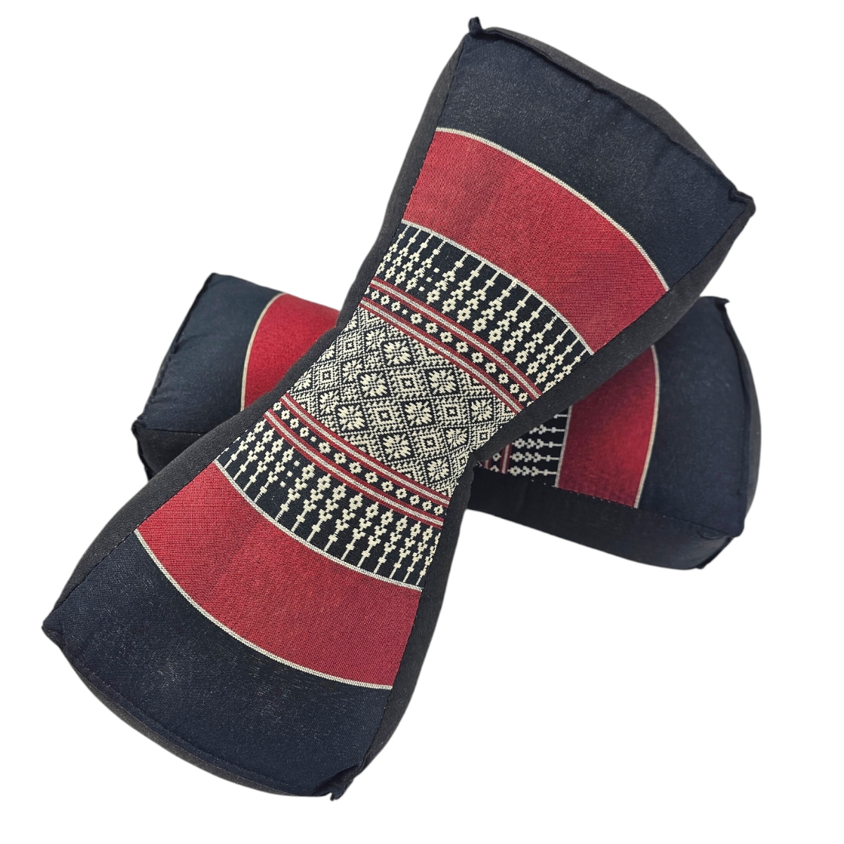 Fußkissen Rot/Schwarz Set Fußkissen Rot/Schwarz Set