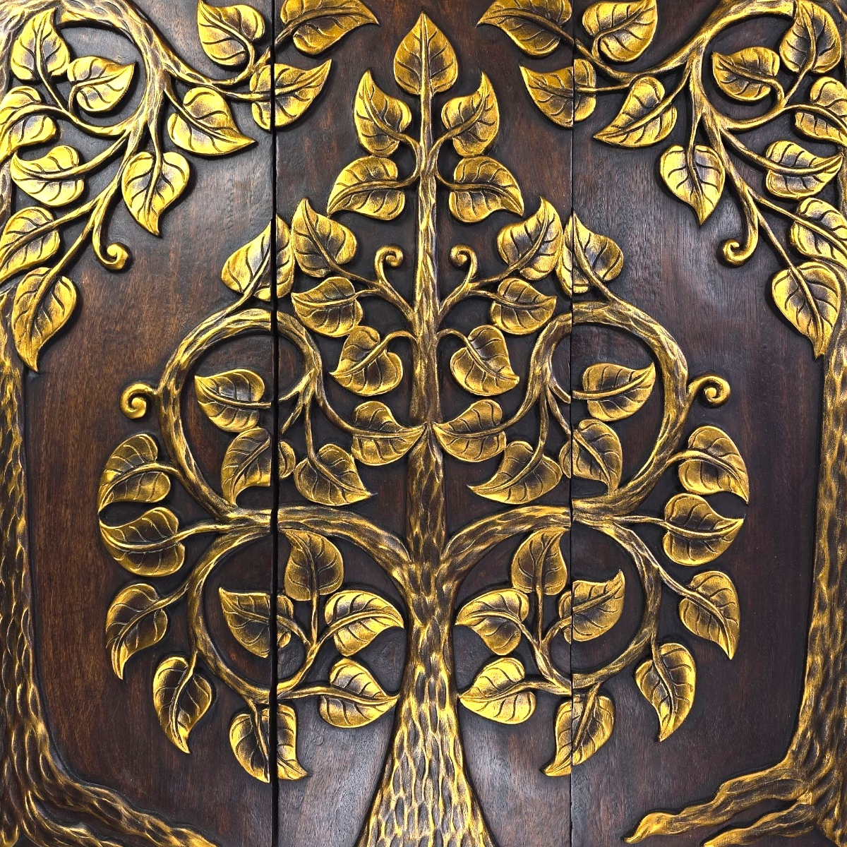 Relief Buddha Baum 3 tlg.