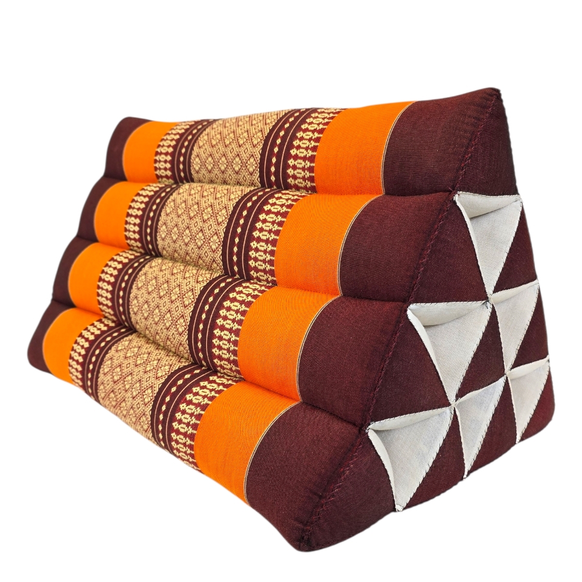 Dreieckkissen aus Kapok Orange Dreieckkissen aus Kapok Orange