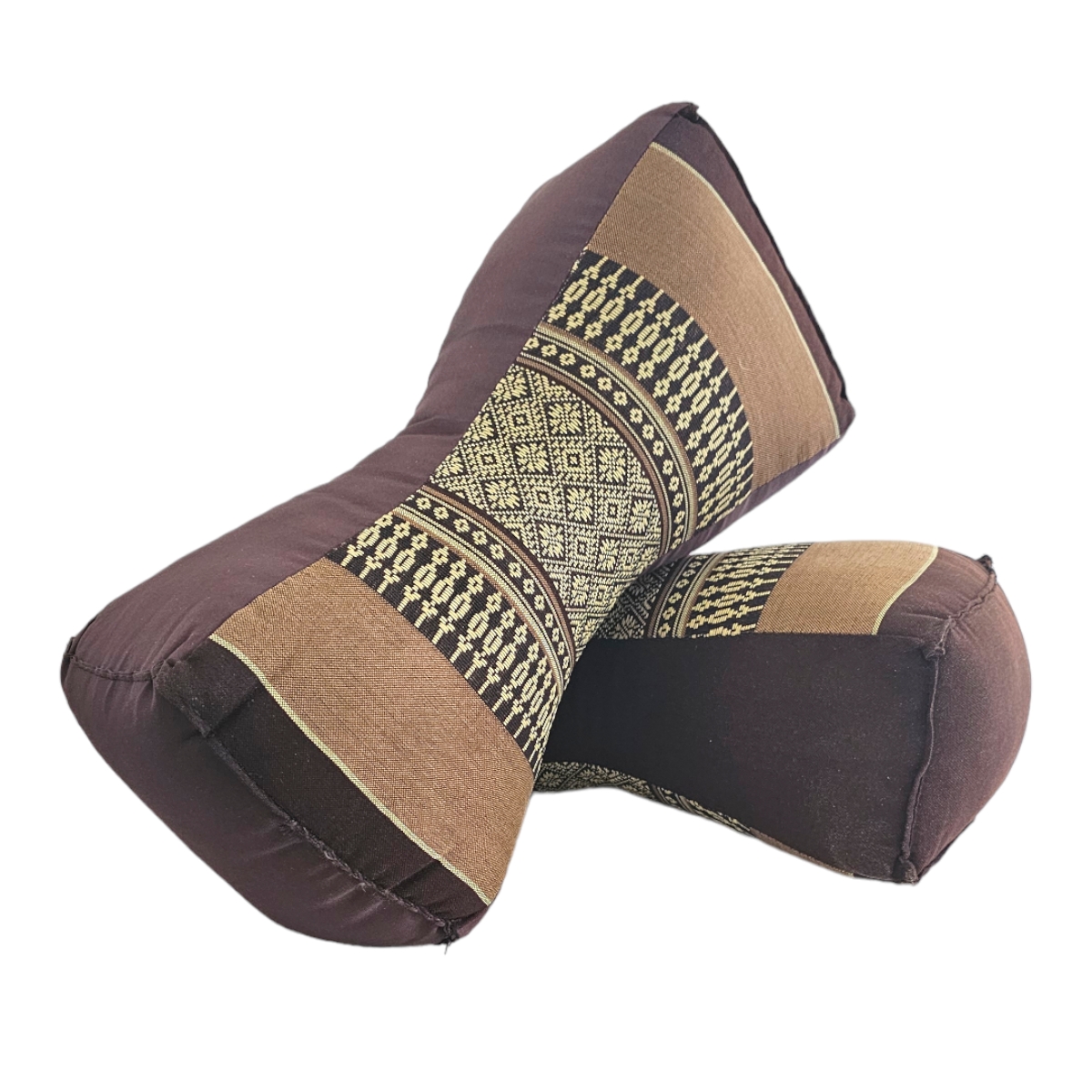 Fußkissen Braun Set