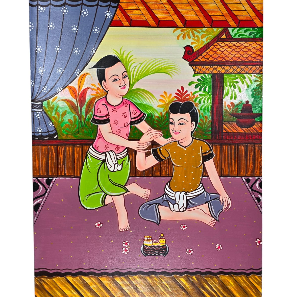 Acryl Gemälde Massage