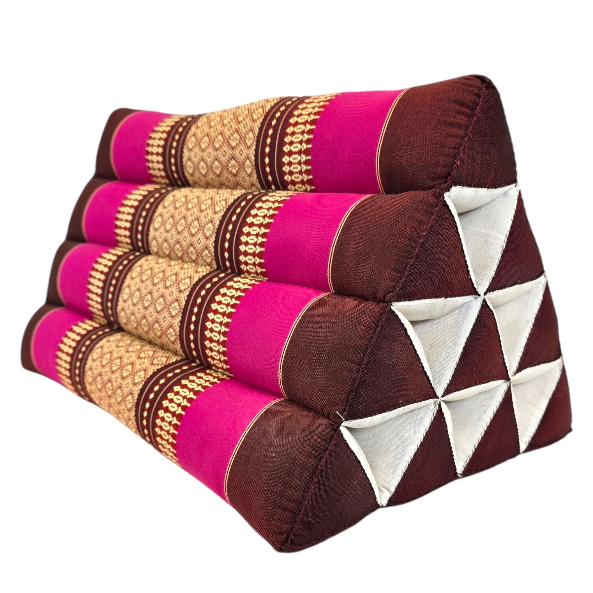 Dreieckkissen aus Kapok Pink Dreieckkissen aus Kapok Pink