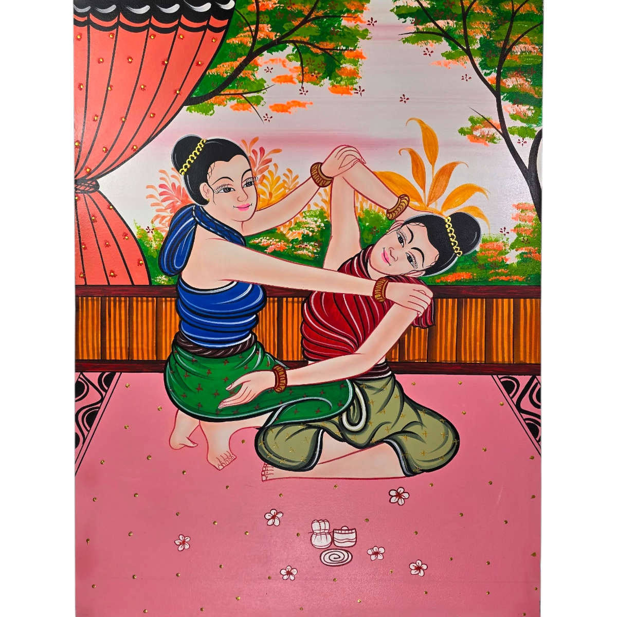 Acryl Gemälde Massage Acryl Gemälde Massage