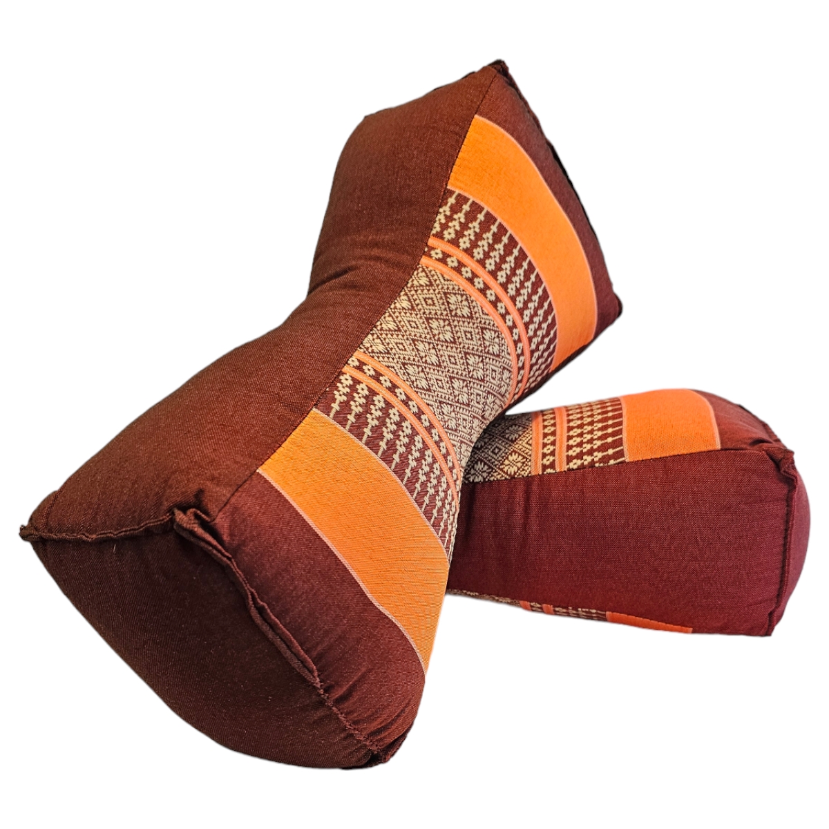 Fußkissen Rot/Orange Set