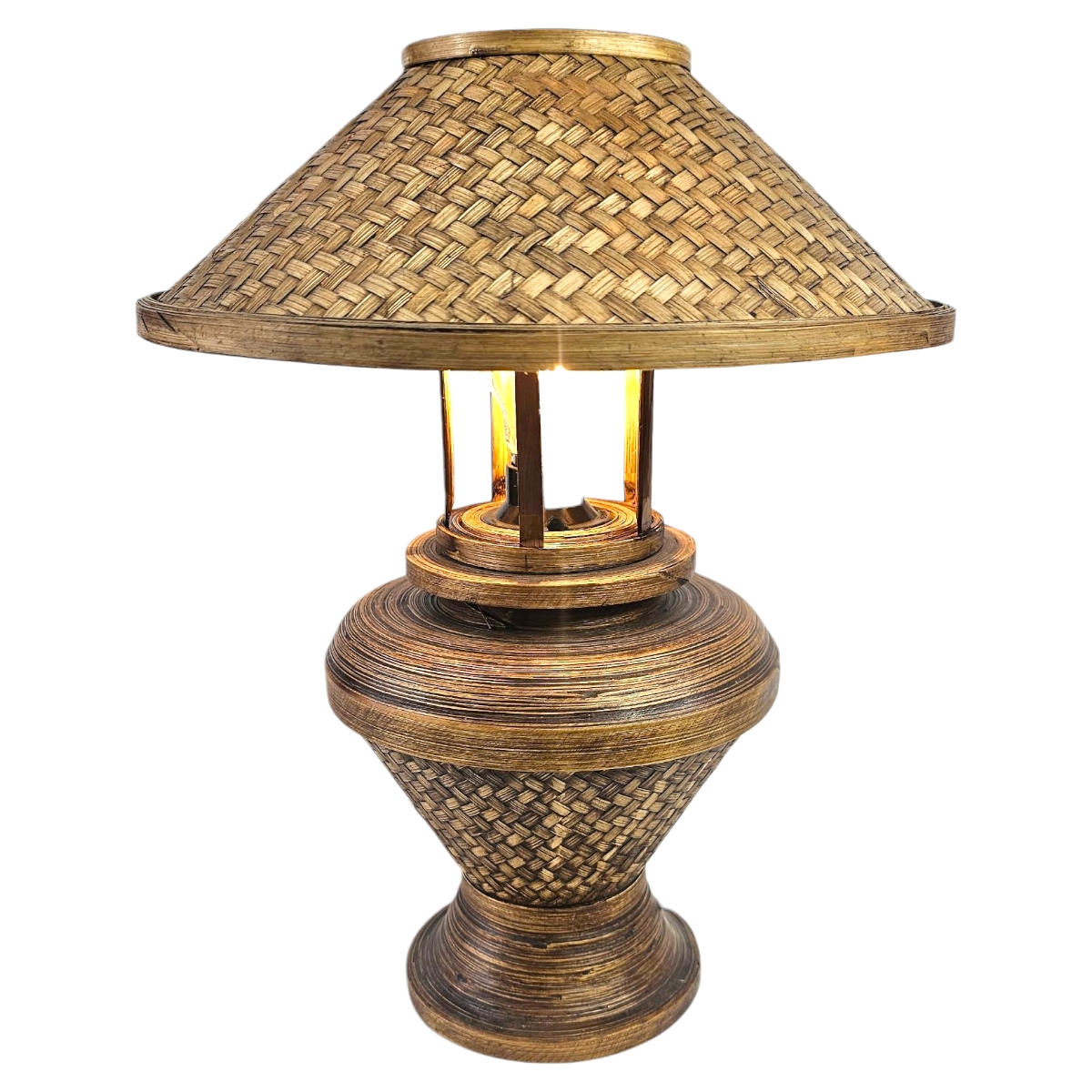 Rattan Lampe Rattan Lampe